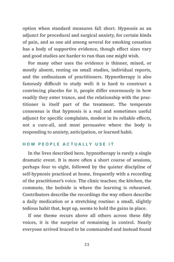 Sample page 3 from Hypno-Healed: Hypnotherapy Health Stories