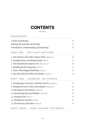 Sample page 1 from In Tune with the Cycle: Cycle Syncing Stories