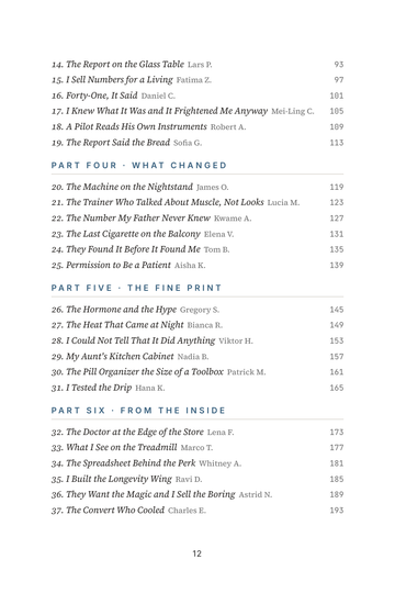 Sample page 2 from Inside the Longevity Clinic: Executive Health Stories