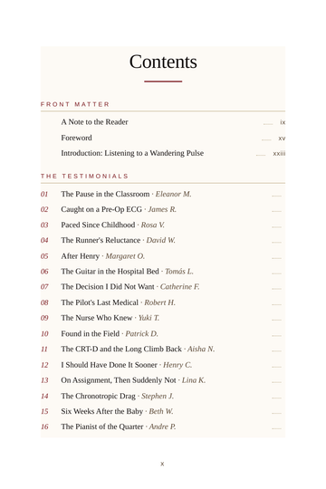 Sample page 1 from Keeping the Beat: Life with a Pacemaker