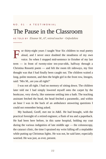 Sample page 4 from Keeping the Beat: Life with a Pacemaker