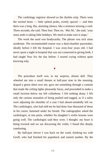 Sample page 5 from Keeping the Beat: Life with a Pacemaker