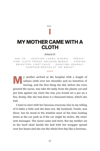 Sample page 1 from Latch and Learn — a first-person Breastfeeding story