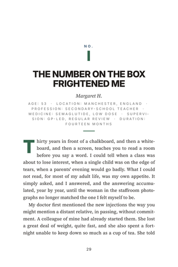 Sample page 3 from Less Is More: GLP-1 Microdosing Stories