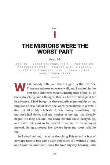 Sample page 3 from Lifting Heavy: Women's Strength Training Stories