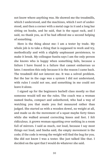 Sample page 4 from Lifting Heavy: Women's Strength Training Stories