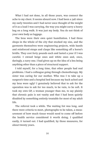 Sample page 2 from Lighter Load — a first-person Breast Reduction story