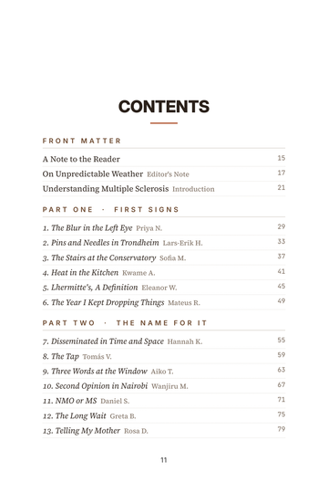 Sample page 1 from MS and Me: Multiple Sclerosis Stories