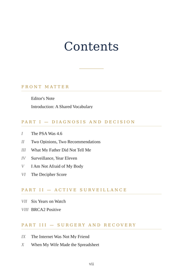 Sample page 1 from Man to Man: Prostate Cancer Stories