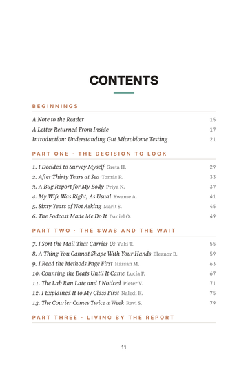 Sample page 1 from Mapped Inside: Microbiome Testing Testimonials