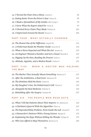 Sample page 2 from Mapped Inside: Microbiome Testing Testimonials