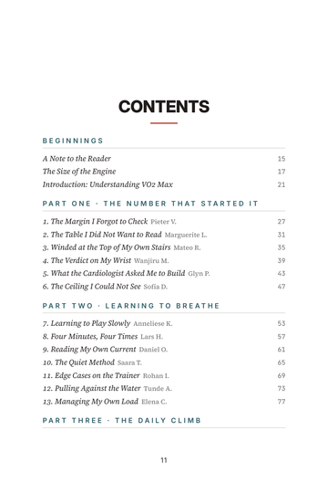 Sample page 1 from Maxing the Engine: VO2 Max Training Stories