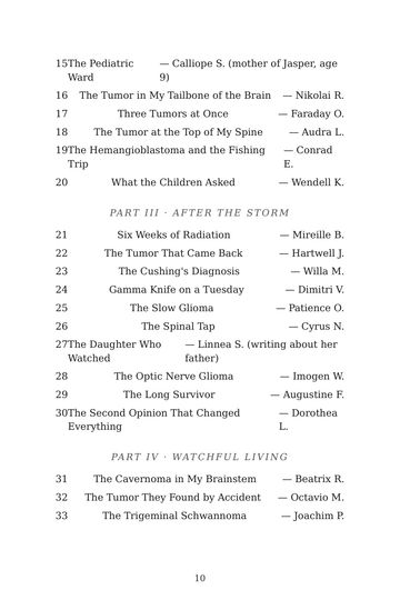 Sample page 2 from Mind Over Tumor: Brain Tumor Survival Stories