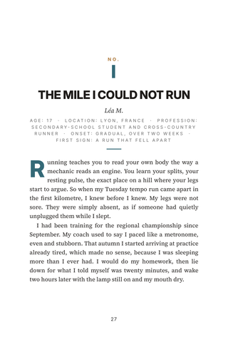 Sample page 1 from Mono and Moving On — a first-person Mononucleosis story