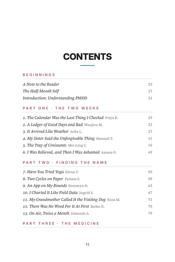 Sample page 1 from More Than PMS: PMDD Treatment Stories