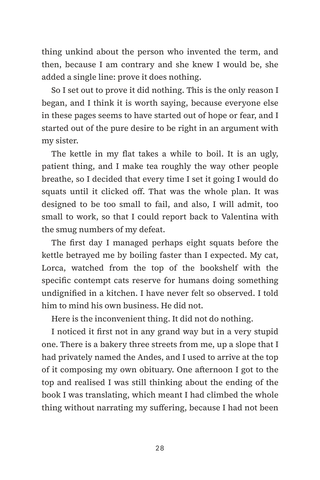 Sample page 2 from Movement in Minutes — a first-person Exercise Snacking story