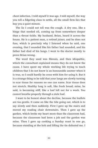 Sample page 2 from New Breath — a first-person Lung Transplant story