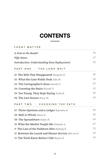 Sample page 1 from New Knees, New Life: Knee Replacement Stories