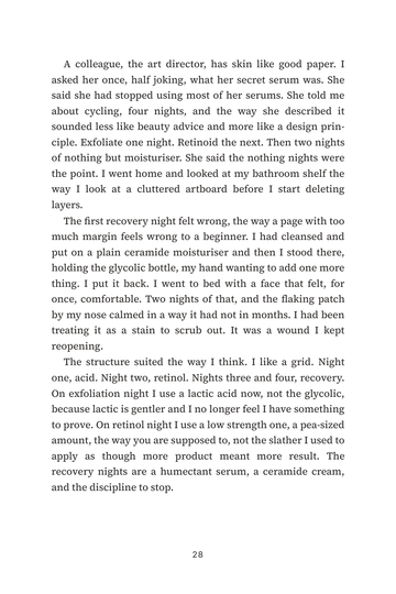 Sample page 4 from On Rotation: Skin Cycling Routine Stories