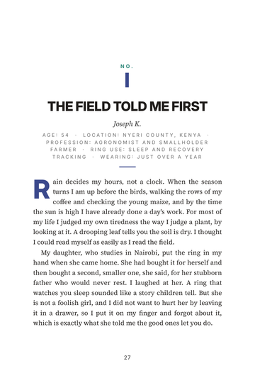 Sample page 3 from On Your Finger: Smart Ring Health Tracking Stories