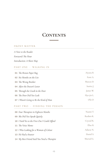 Sample page 1 from On the Couch: Therapy Success Stories