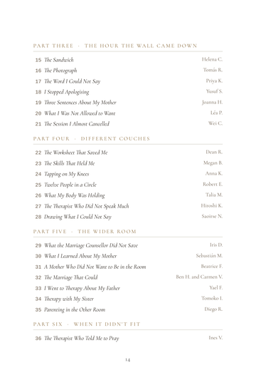 Sample page 2 from On the Couch: Therapy Success Stories