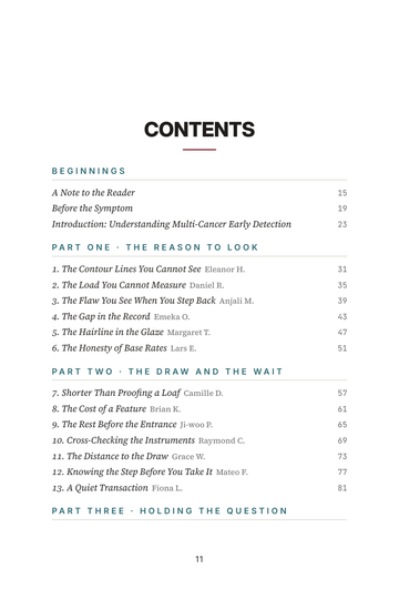 Sample page 1 from One Blood Draw: Multi-Cancer Early Detection Stories
