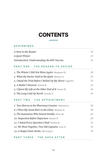 Sample page 1 from One Shot, Easier Breaths: RSV Vaccine Stories