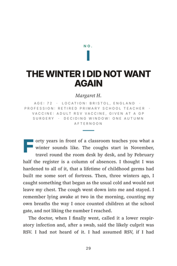 Sample page 3 from One Shot, Easier Breaths: RSV Vaccine Stories