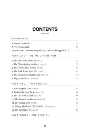 Sample page 1 from Opening the Door: MDMA-Assisted Therapy Stories