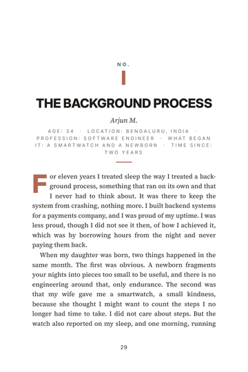 Sample page 3 from Optimizing the Night: Sleepmaxxing Stories