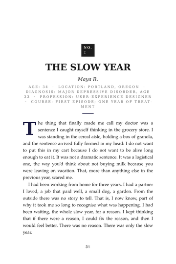 Sample page 4 from Out of the Darkness: Depression Recovery Stories