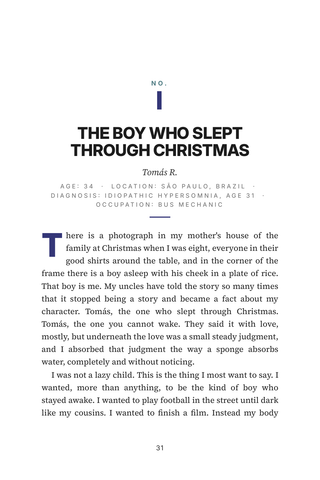 Sample page 1 from Oversleeping — a first-person Hypersomnia story