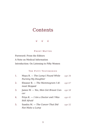 Sample page 1 from Pink Warriors: Breast Cancer Survival Stories