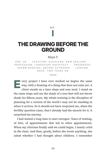 Sample page 3 from Planning Ahead: Fertility Preservation Stories