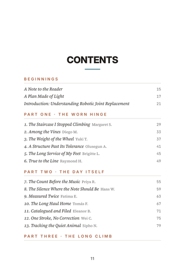 Sample page 1 from Precision Fit: Robotic Joint Replacement Stories