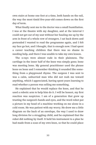 Sample page 2 from Precision Fit — a first-person Robotic Joint Replacement story
