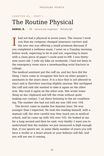 Sample page 4 from Pressure Points: Real Stories of Taming Hypertension