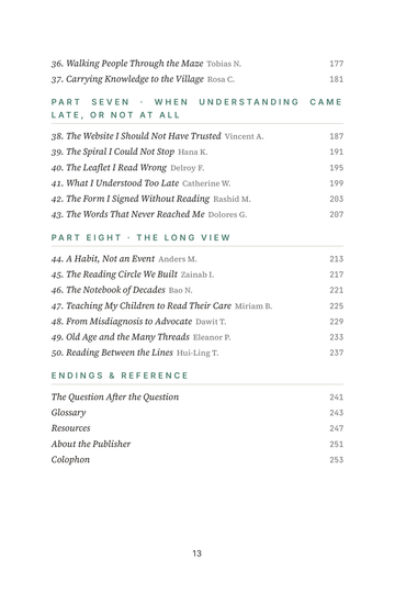 Sample page 3 from Reading Between the Lines: Health Literacy Stories