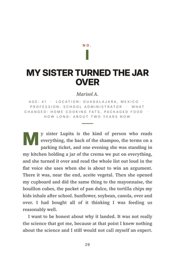 Sample page 3 from Reading the Label: Seed-Oil-Free Eating Stories