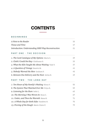 Sample page 1 from Rebuilt from Within: DIEP Flap Reconstruction Stories