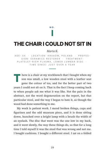 Sample page 3 from Repairing the Disc: Regenerative Disc Therapy Stories