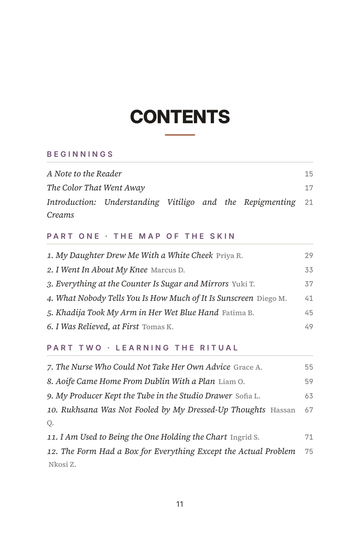 Sample page 1 from Repigmenting: Vitiligo Cream Treatment Stories