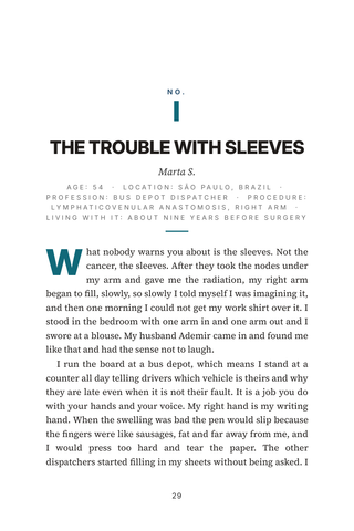 Sample page 1 from Rerouting the Flow — a first-person Lymphedema Surgery story