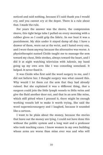 Sample page 4 from Rerouting the Flow: Lymphedema Surgery Stories