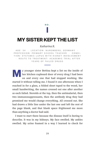 Sample page 1 from Resetting the Immune System — a first-person CAR-T for Autoimmune story