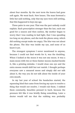 Sample page 2 from Reshaping Vision — a first-person Keratoconus story