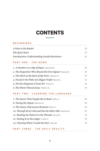 Contents page 1 of Resisting Insulin Resistance: the 50 Insulin Resistance stories in this volume