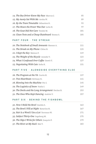 Contents page 2 of Rewarding Recovery: the 50 Contingency Management stories in this volume