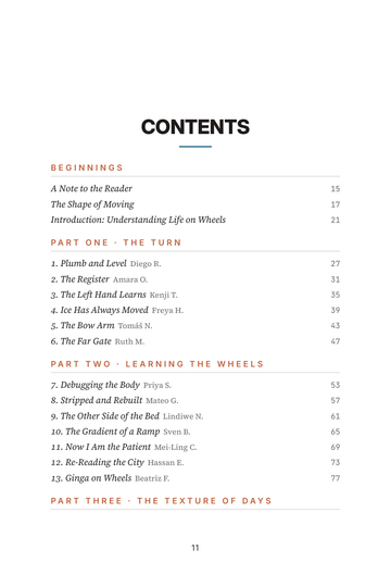 Sample page 1 from Rolling On: Wheelchair Living Testimonials